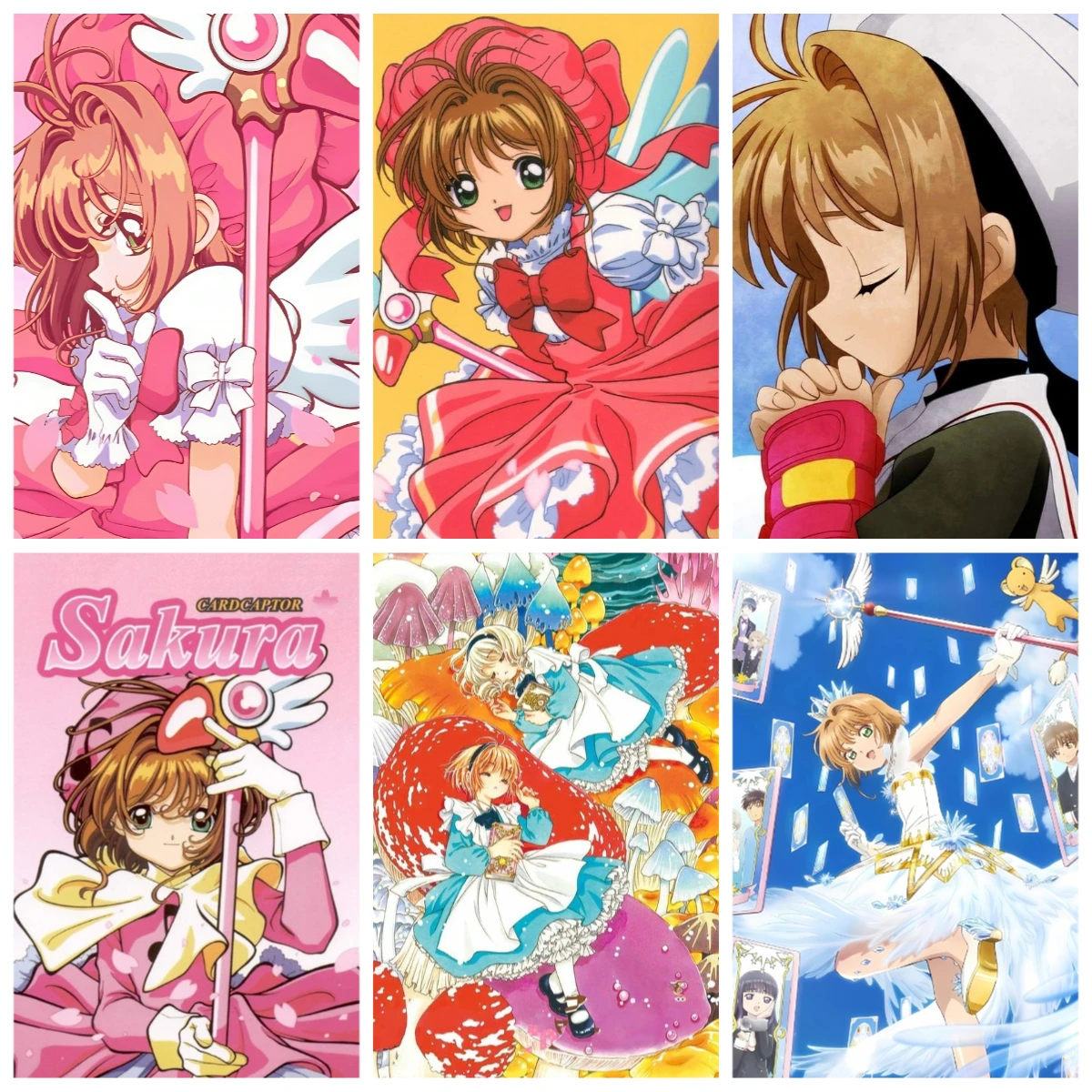 

5D DIY Cardcaptor Sakura Anime Kawaii Diamond Painting 5D DIY Art Mosaic Home Decor Gift