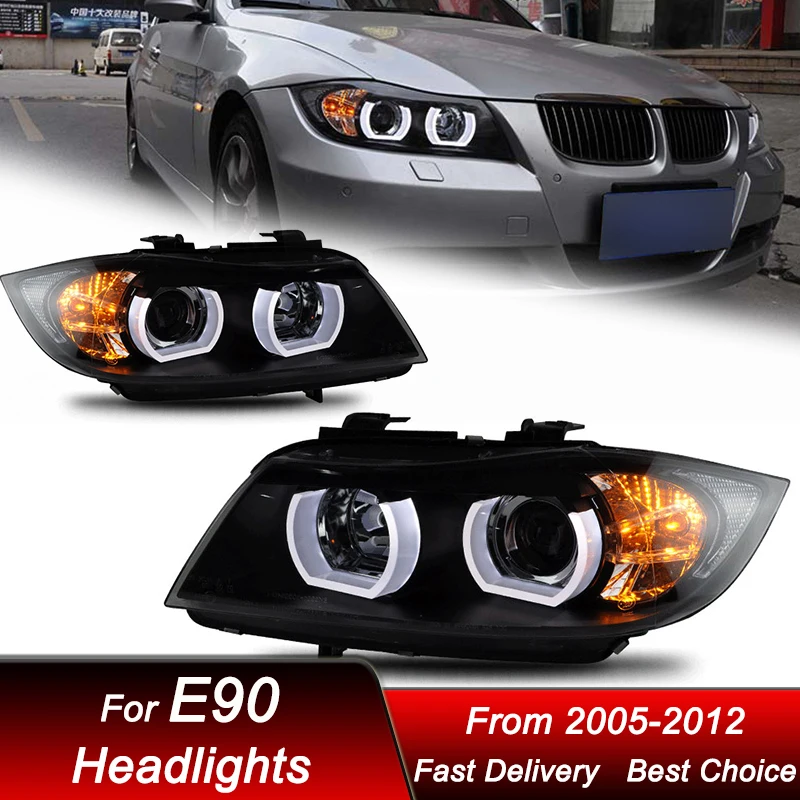 

Pop Car Headlights For BMW 3 series E90 2005-2012 new style full LED DRL Headlamp Assembly Upgrade Projector Lens Accessories Ki