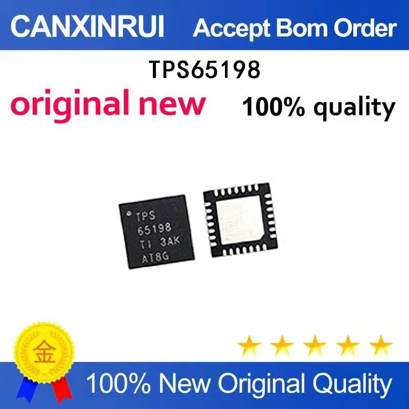 

(5-100 Pieces) New stock TPS65198RUYR TPS65198 65198 QFN