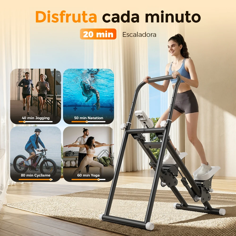 Stair Stepper Home Fitness Machine 150kg QK7906 Compact Folding Climber ...