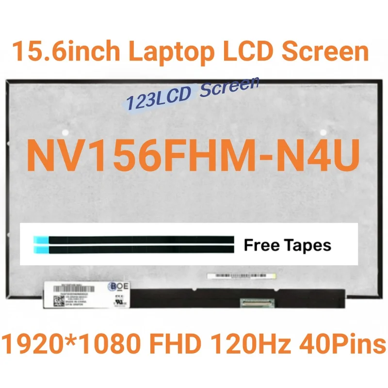 

NV156FHM-N4U 15,6-дюймовый ЖК-дисплей 1920x1080 FHD IPS 120 Гц 40-контактный светодиодный экран для ноутбука