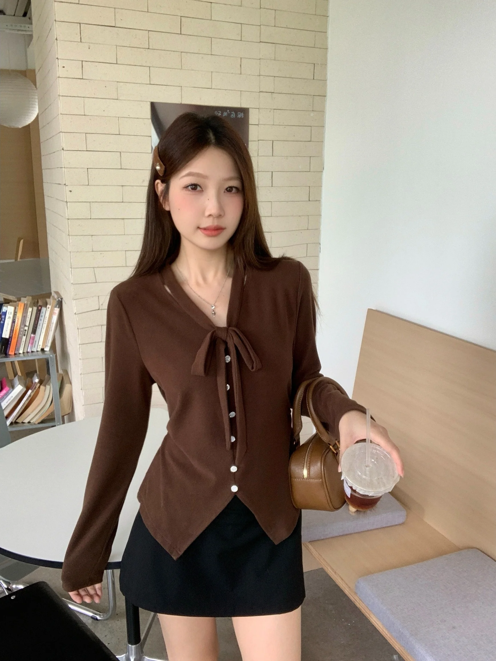 

plus Size Women's Long Sleeve T-Shirt Spring New Knot Design Irregular American Style Sexy Girl Style Commute Style...