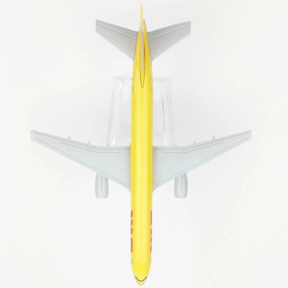 16 سنتيمتر DHL B777 الخطوط الجوية 1/400 نموذج طائرات سبيكة المواد الطيران أرقام جمع طائرة عناصر مصغرة مع حامل هدية