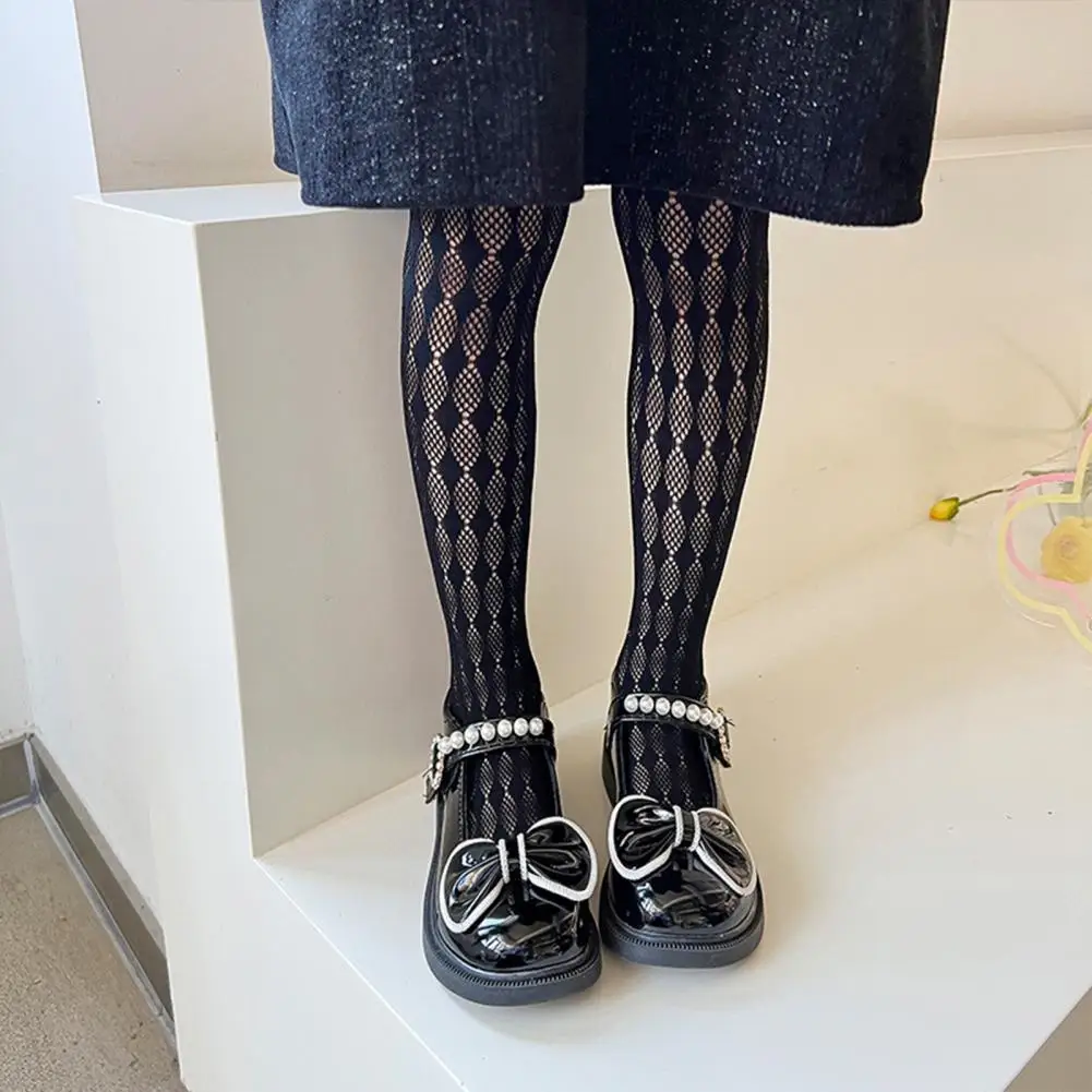 Attractive Mesh Pantyhose  Comfortable Skin-touch Children Pantyhose  Integrated Design Girl Stocking