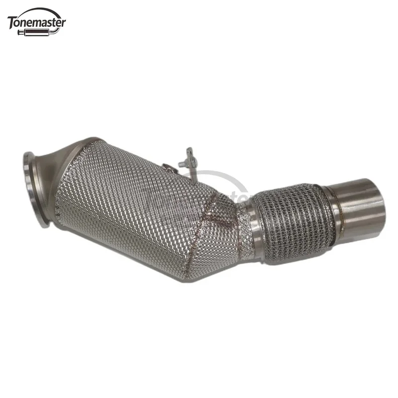 For BMW 230i xDrive G42 2.0T B48 Heat Shielded Downpipe SUS304 TIG Welded Mandrel Bent O2 Sensor 2022-2025