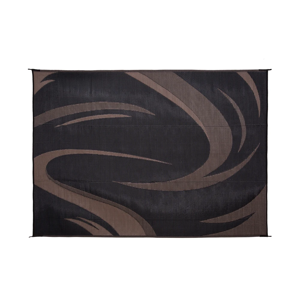 Reversible Weatherproof RV Outdoor Rug Clearanced Area Mat Carpet Corner Loops Plush Pile Height PP Material For Patio Camping