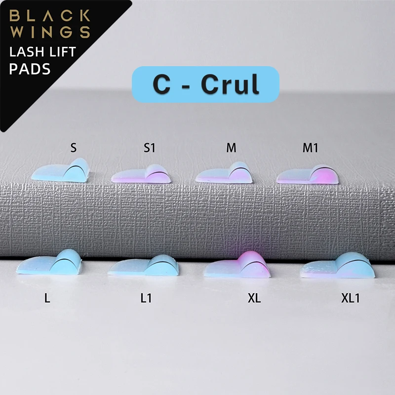 C C CURL Eyelash Lift Perm Pads 8 คู่ชุด Lashlift ซิลิโคน Eye Curler Rods เครื่องมือ