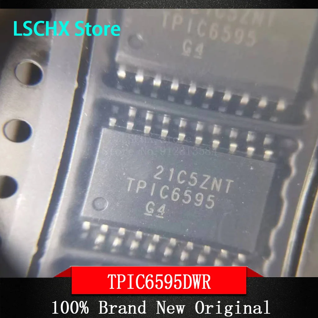 5pcs TPIC6595DWR TPIC6595DW TPIC6595DWG4 TPIC6595DWRG4 SOIC-20 250mA/ channel 8-bit shift register