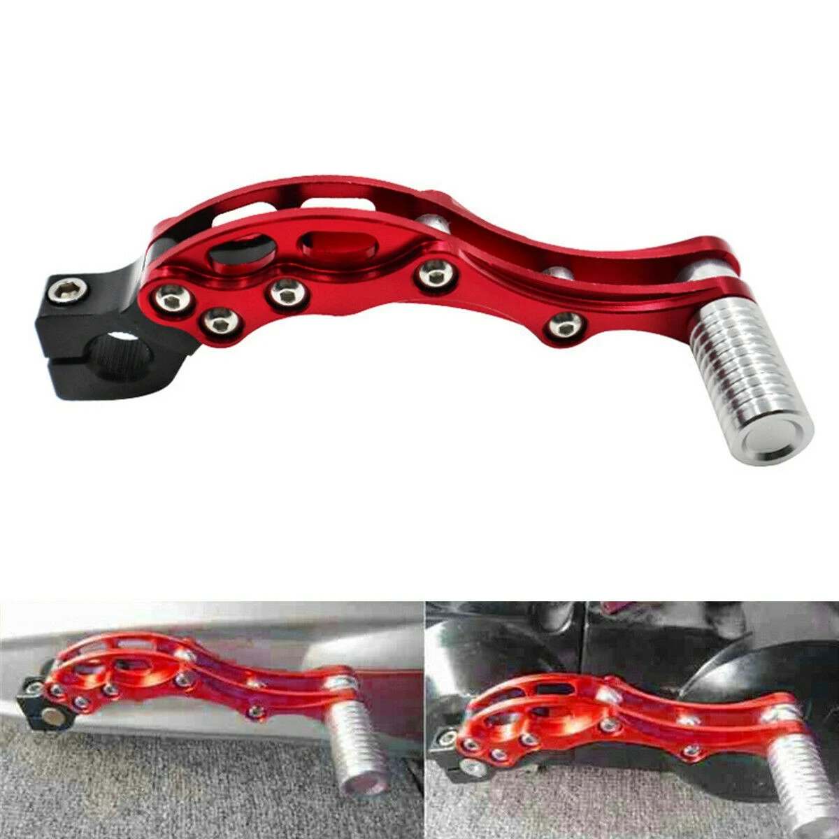 Motorcycle Engine Start Lever Gear Shift Lever for Yamaha Honda ZY100 Jog100 Force100 Dio50 AF28 ZR GY6 Scooter Red