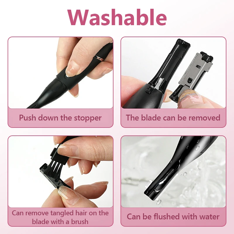 Sobrancelha barbeador elétrico de carregamento usb barbeador elétrico iniciante raspador de sobrancelha elétrico feminino simples e portátil