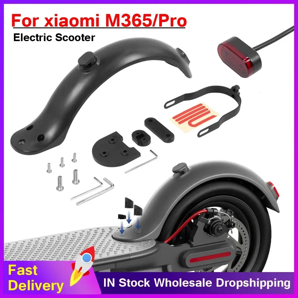 Modifited Fender Heighten Pad Kit for Xiaomi M365 Pro 1S Electric Scooter 10Inch Tyre Rear Wheel Mudguard Kickstand Foot Support