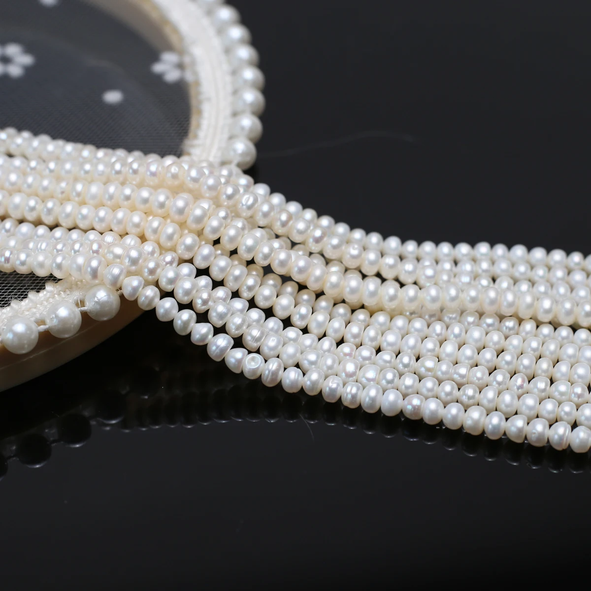 

AA 4-5mm Bread-Shaped Natural Pearl Semi-Finished Beads for Jewelry Making Suppleis DIY Necklace Bracelet Accessories Wholesale