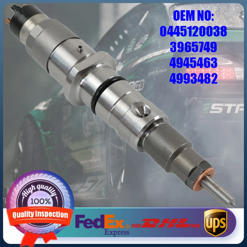 

0445120038 0445120133 3965749 4945463 4993482 High Quality Diesel Common Rail Injector For Cummins ISC QSC 8.3 ISL QSL 9 Engine