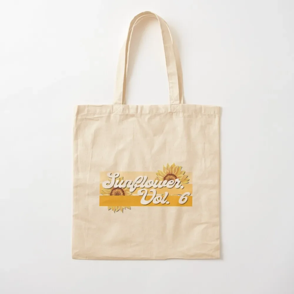 

sunflower, vol. 6 Tote Bag supermarket folding bag reusable shopping bag canvas tote shopper bags for women