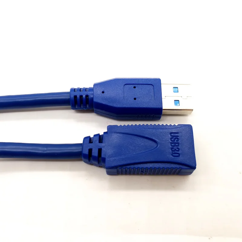 High Speed Blue USB 3.0 A Type Male To Female USB Extension Cable AM TO AM 4.8Gbps Support USB 2.0 0.3M 0.6M 1M 1.5M-5M