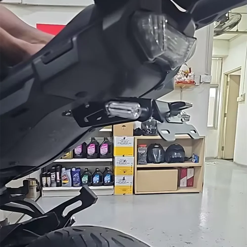 لياماها MT09 MT-09 الراسم 900 9 GT 9GT 900GT FJ09 دراجة نارية لوحة ترخيص حامل قوس الذيل مرتب الحاجز مزيل ضوء #3