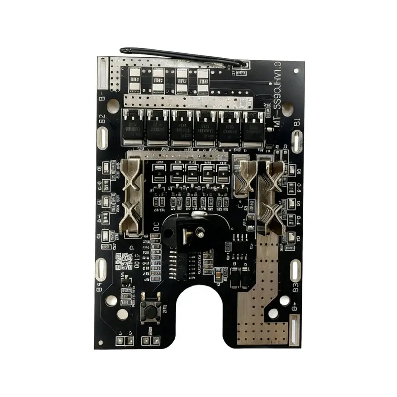 For 18650 Battery Protection Board 21V 6MOS 4Alloy 130A High-Power With Side Light Battery Management Module-ABIU