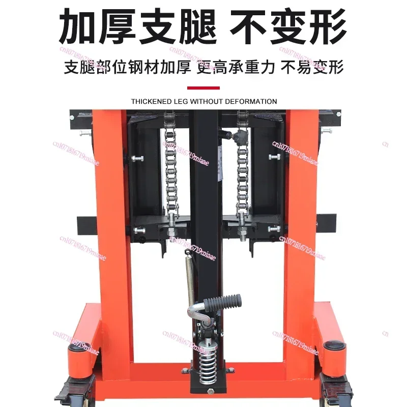 Manual hydraulic stacker, electric lifting, lifting hand forklift, 1 ton, 2 tons handling, loading and unloading