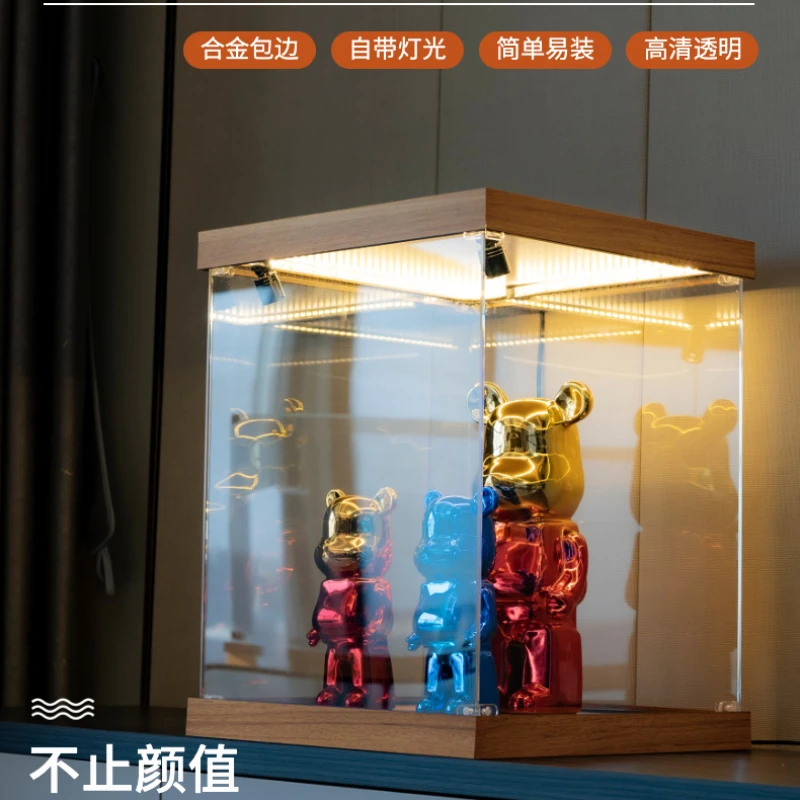 

Витрина подходит для кубиков Lego, фигурок аниме, деревянный встроенный пылезащитный чехол, можно настроить