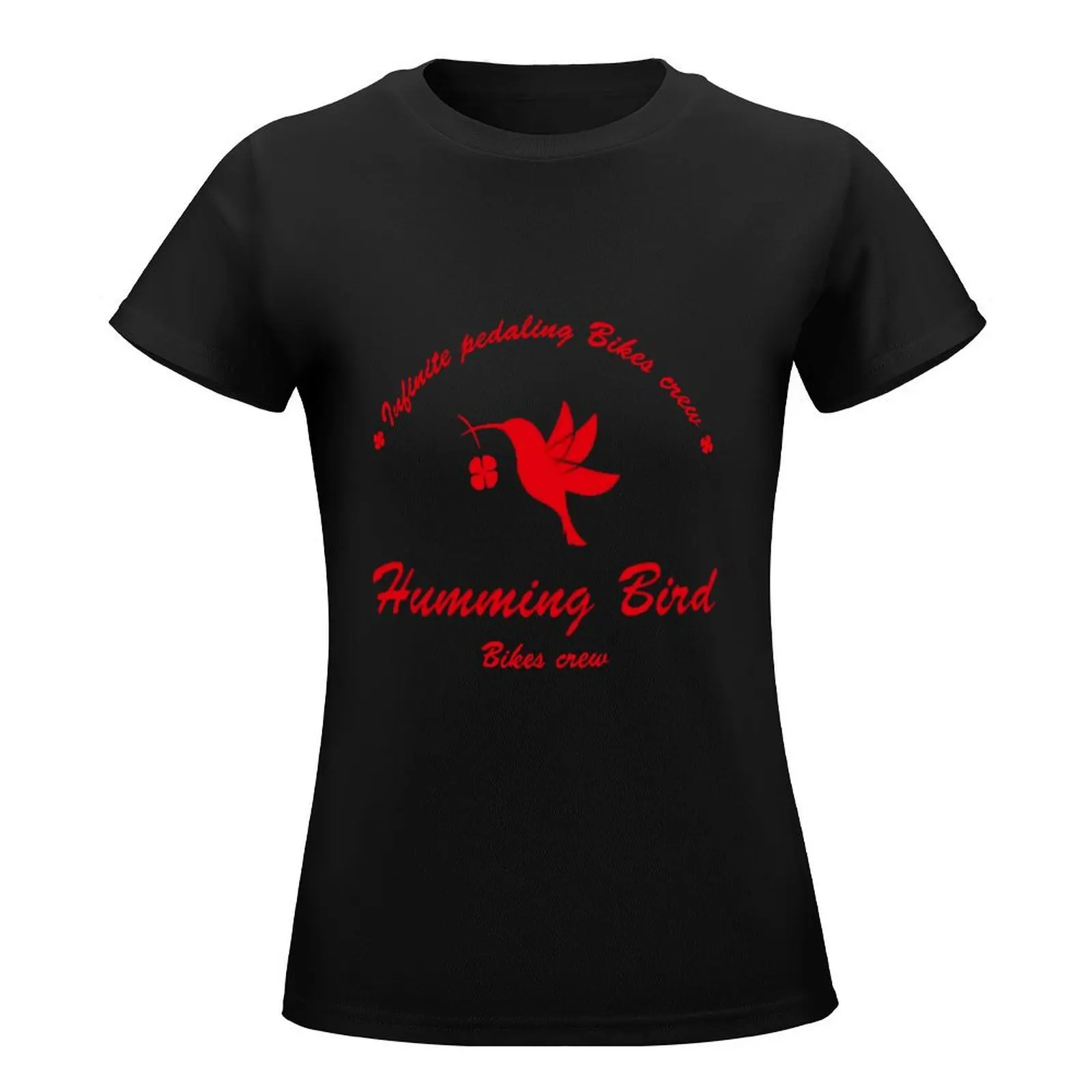 Humming Bird Crew logo windbreaker T-Shirt summer top tops anime clothes Women's clothing