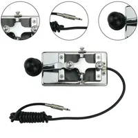 3.5mm Stainless Steel K4 Morse Wrench Set Plug Manual Telegraph Morse Key Handy CW Morse Keyer For Shortwave CW Radio