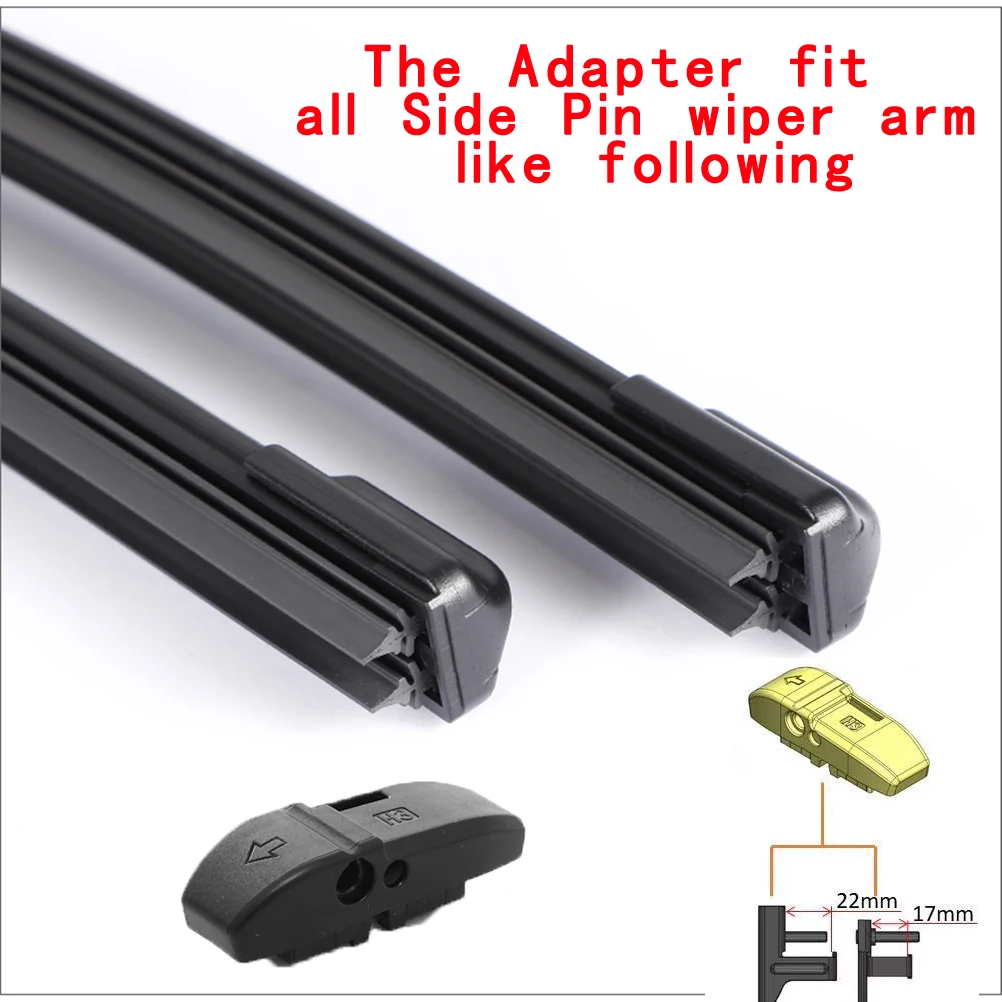 For Volkswagen VW Touareg SUV 7LA 7L6 7L7 7P5 7P6 CR7 2002 2005 2008 2010 2012 2015 2018 2019 2022 Double Rubber Car Wiper Blade