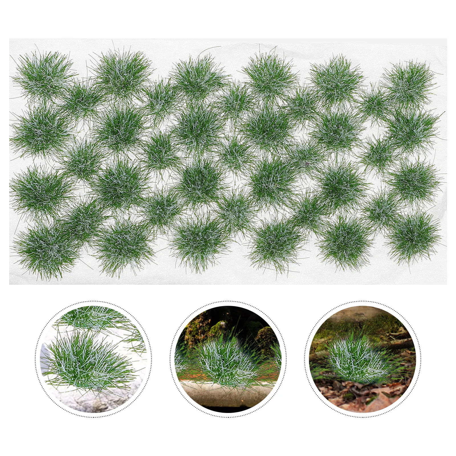 Rośliny Sztuczna trawa Vegetacja Dekoracja Model architektoniczny Sztuczne sztuczne imitacje klasterów