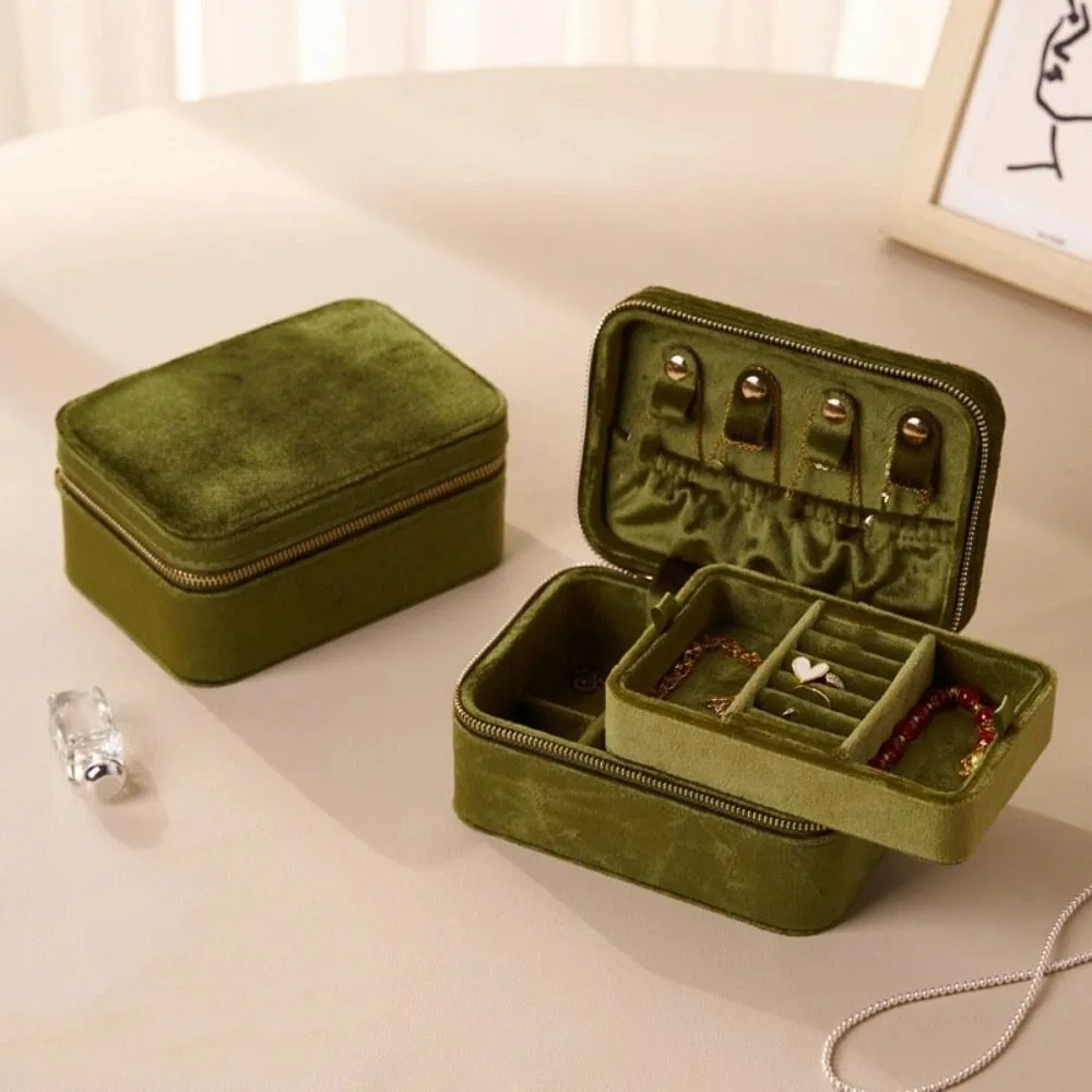 

Detachable Jewelry Packing Bag Rings Necklace Large Capacity Velvet Jewelry Holder Organizer Bracelet Earrings