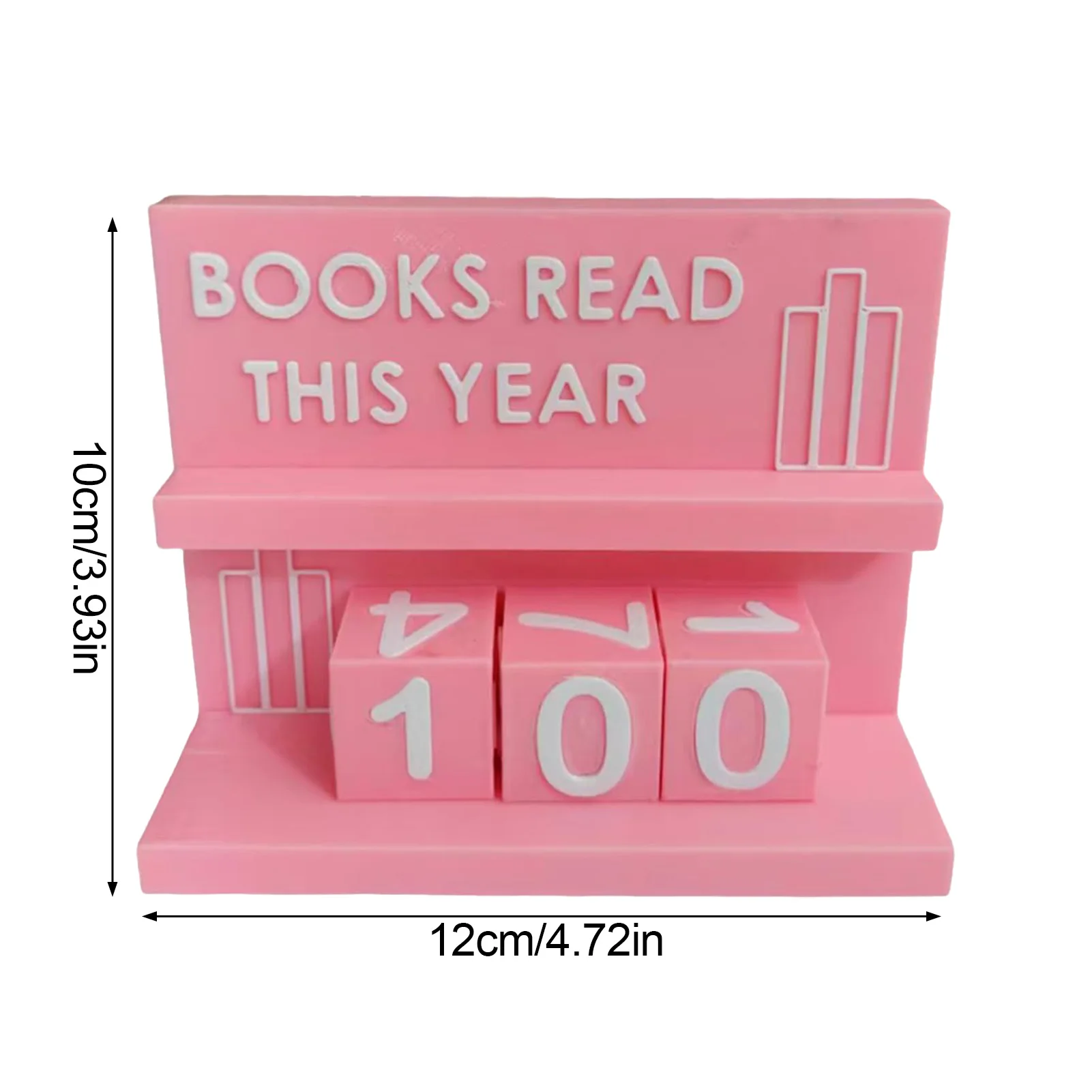 Book Read This Year Counter Book Counter Sign Reading Goal Tracker Gift for Book Lovers & Speed Readers
