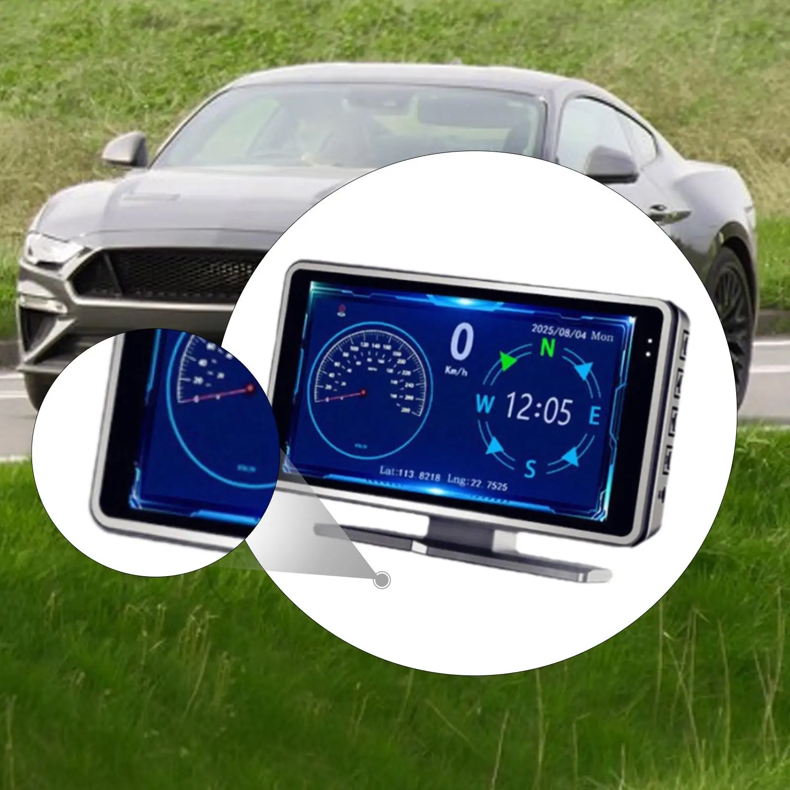 

Car Head up Speed Meter Display Modern Portable Multipurpose Digital Speed Odometer Speedometer for Vehicle Automobiles Car