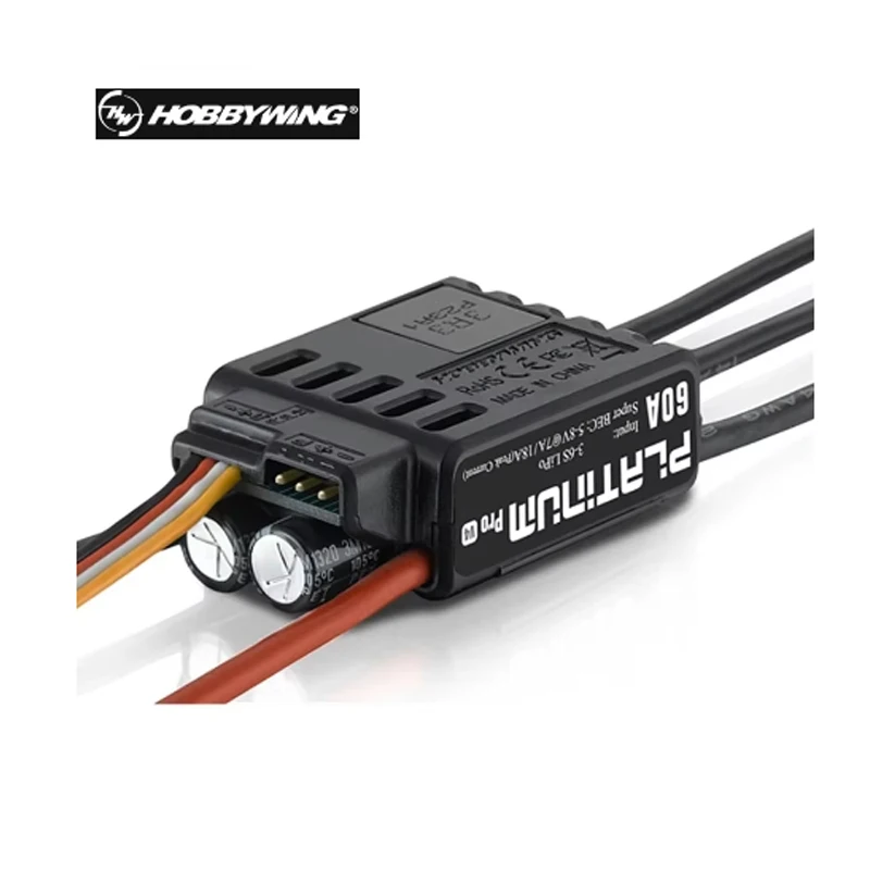 Hobbywing Platinum V4 25A 40A 60A 80A 120A Borstelloze ESC Elektronische Snelheidsregelaar 3-6S Lipo Ingebouwde BEC Voor RC Vliegtuig