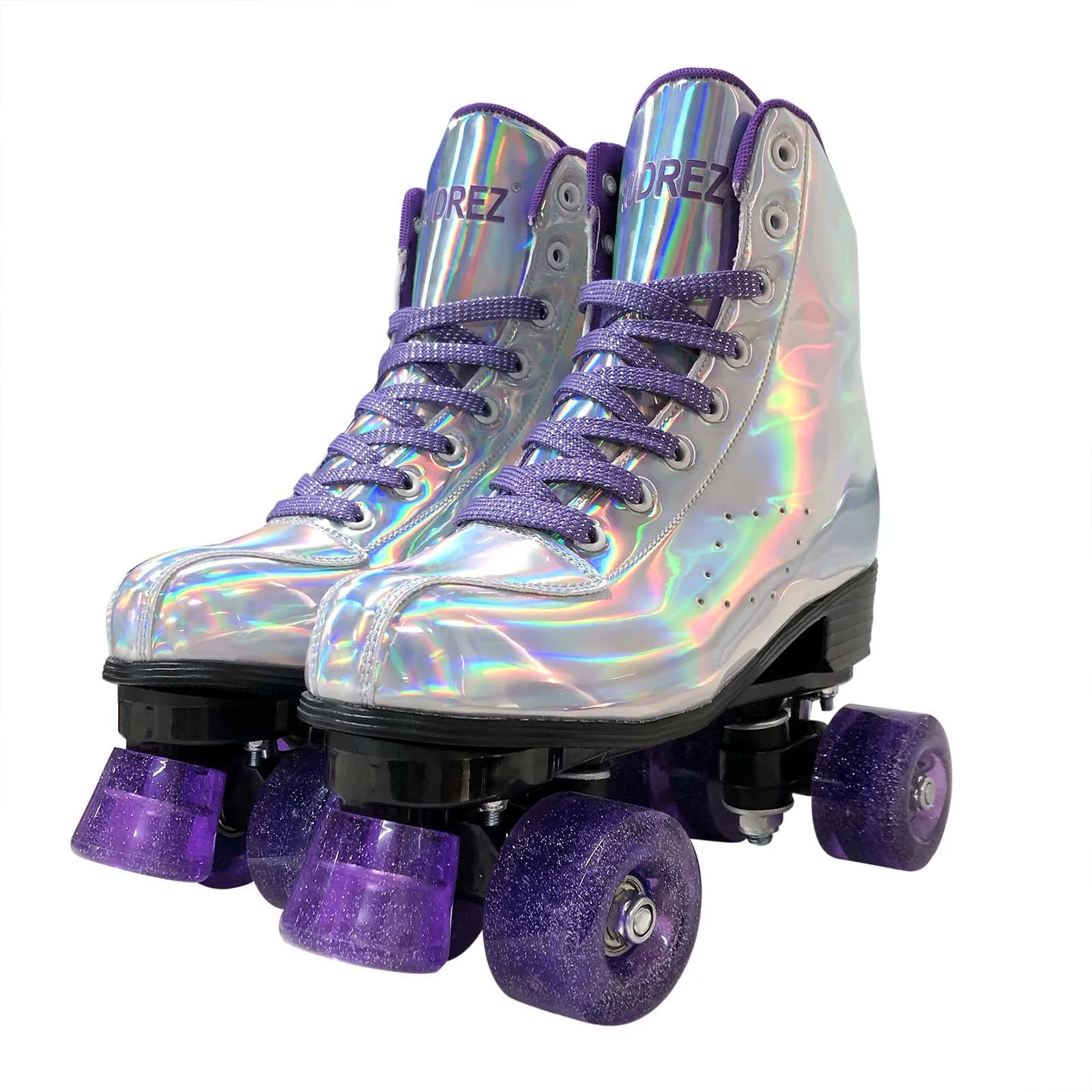 Professional Quad Roller Skates Adult Brush Street 4-Wheel Double Row Ice Skate Shoes Outdoor Sport Sliding Sneaker  Skating