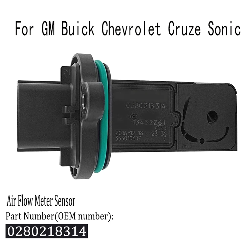 

Датчик расхода воздуха 13432261 0280218314, замена для GM Buick, Chevrolet Cruze Sonic, 1 шт.