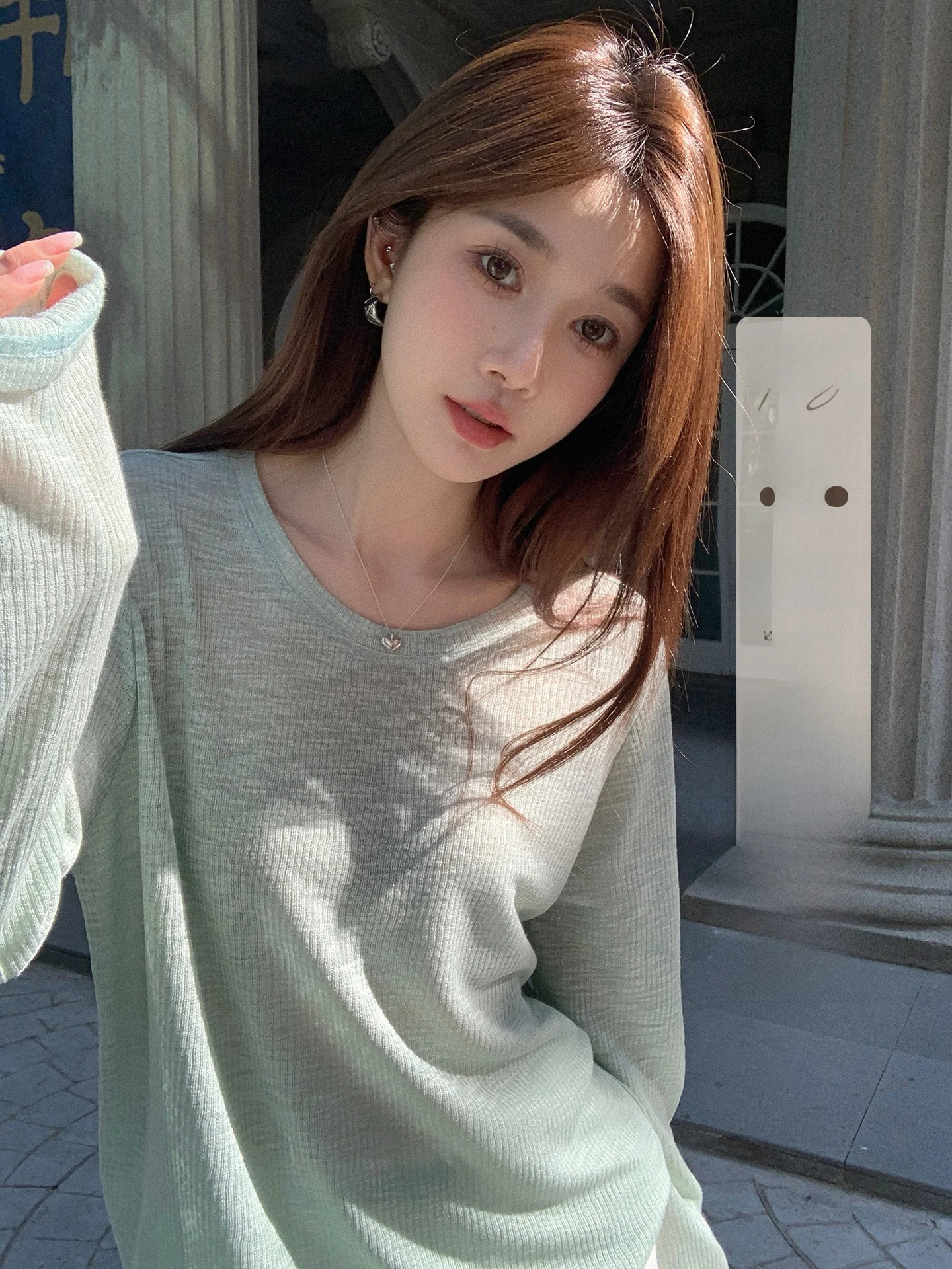 

Ibell Zhang Linen Feel Sun Protection Cover up Women's Lightweight Breathable Soft Long Sve Tee Comfortable Summer T-irt