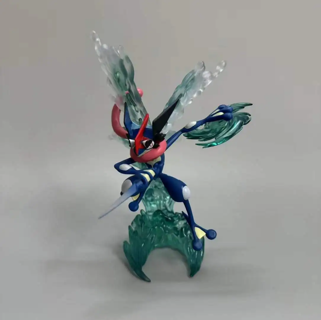 Pokemon Greninja Anime Action Figure, 16cm, Boneca PVC, Acessórios de mesa, Toy Gift, Modelo Handmate, Jogo clássico