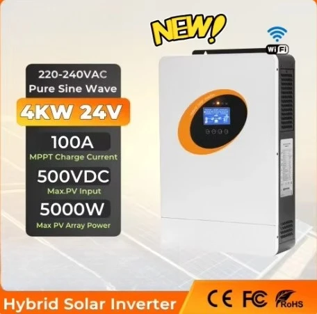 Hybrid Solar Inverter 24V 4000w 4KW with Wifi Optional
