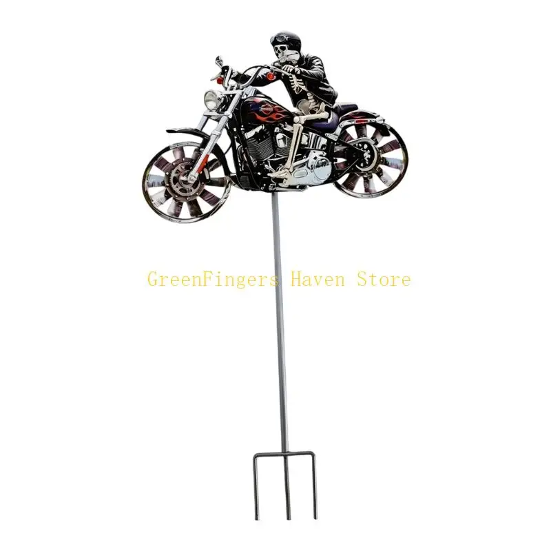 F68D Wind Spinner Outdoor Metal Tractor Wind Spinner With Rotatable Wheel Dynamic