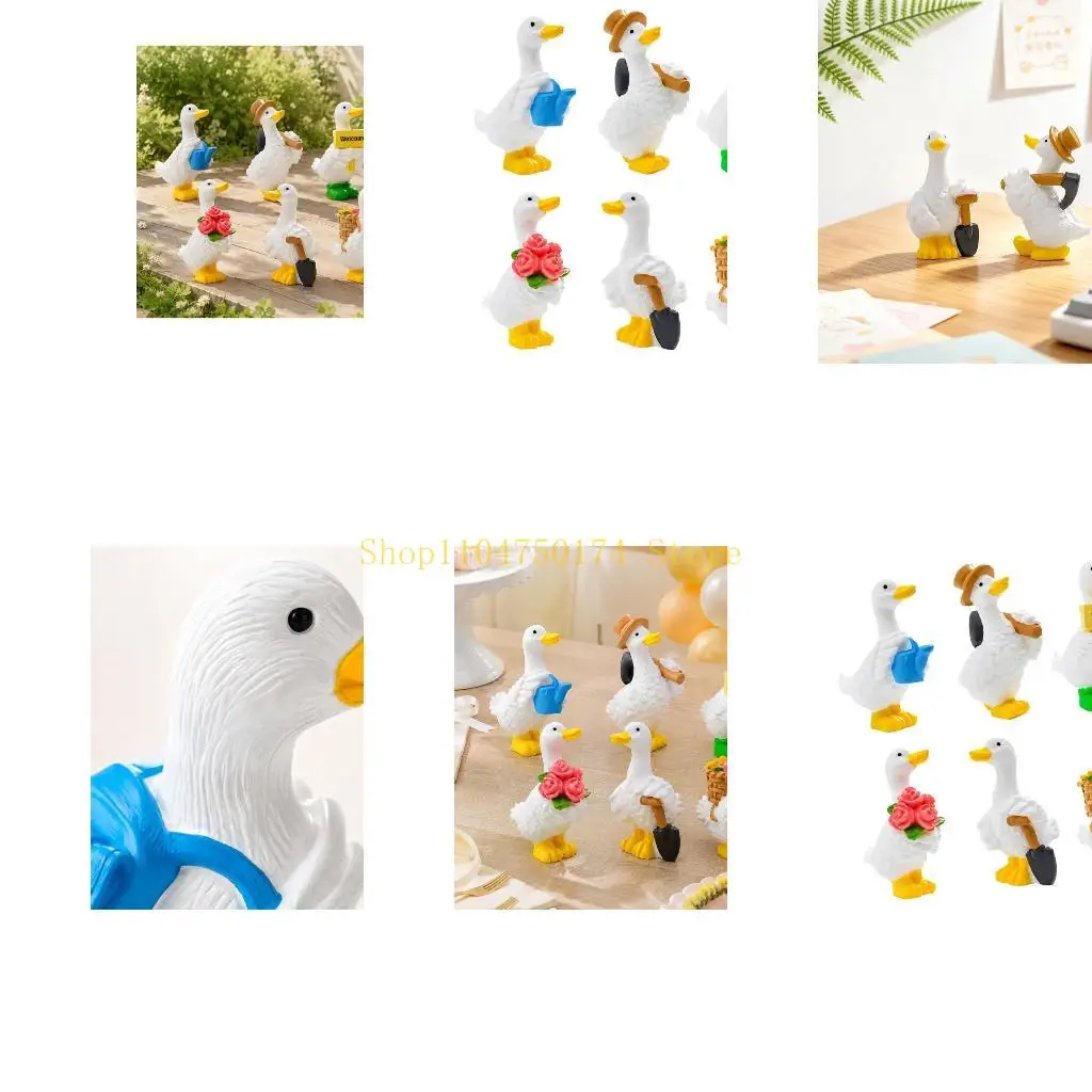 White Duck Miniature Collection with 6 Distinct Character Variations Top Sale