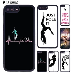Krajews Pole dance dancing Fitness TPU Phone Case For iPhone 17 Air 16 15 14 Plus 11 12 13 Pro Max cover coque