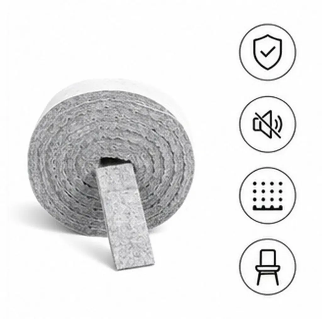 Felt Furniture Pads Self-Adhesive Non-Slip Floor Protectors for Tables Chairs Noise Reduction Scratch Prevention