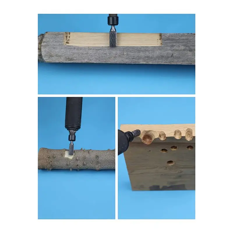 [NEWA64Z!】 1 Set Carbide Burr Set Rotary File Rasp For Metal Wood Weld Concrete Stone Grinding