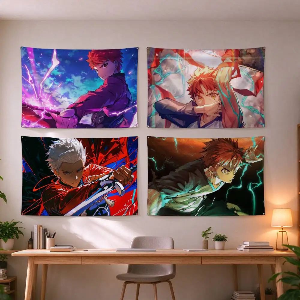 Fate Shirou Emiya Flag Suitable For Party Club Outdoor Interior Wall Decoration Banner Fans Gift