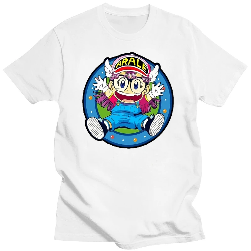 O-neck Arale Norimaki Anime Dr Slump Hipster T Shirt Men Geek Cotton Homme Tee Shirt Plus Size