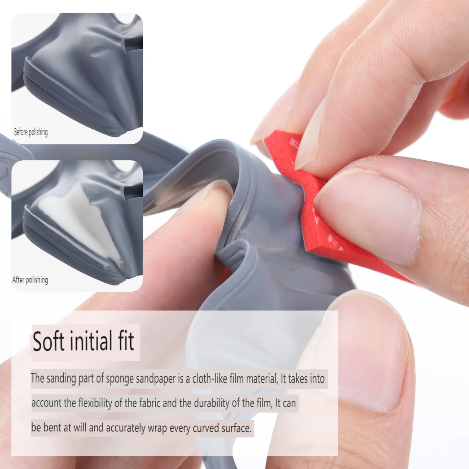 DSPIAE XSS Series Refreshing Sponge Sandpaper Model Tool Gundam Water Mouth Grinding and Polishing