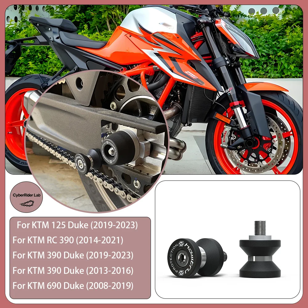 

For KTM Duke 125/390/690 & RC390 2013-2023 CNC Paddock Bobbins - No Tools Needed Back to School Rider Gift​