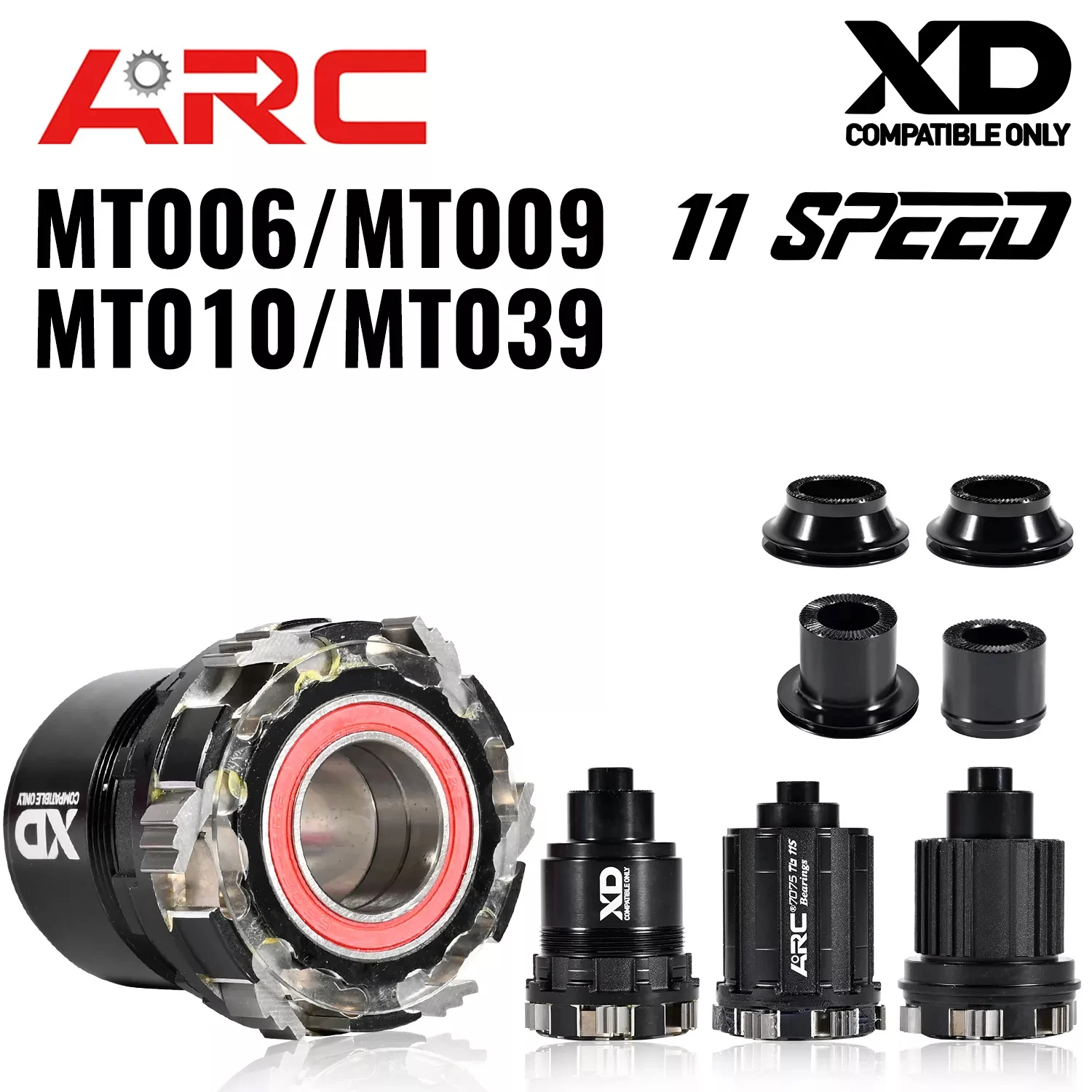 ARC Freehub Adapter 010 009 005 006 039 QR Conversion Thru Cap for 8 9 10 11 12Speed Repair Parts 100x9 135x10 142x12 100x15MM