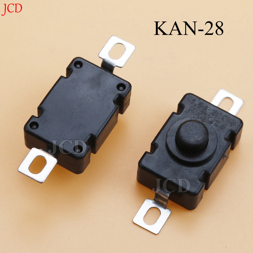 10/20/50PCS  KAN-28 1.5A250V Flashlight Switches Self Locking SMD Type 18 x 12mm Push Button Switches 1812-28A