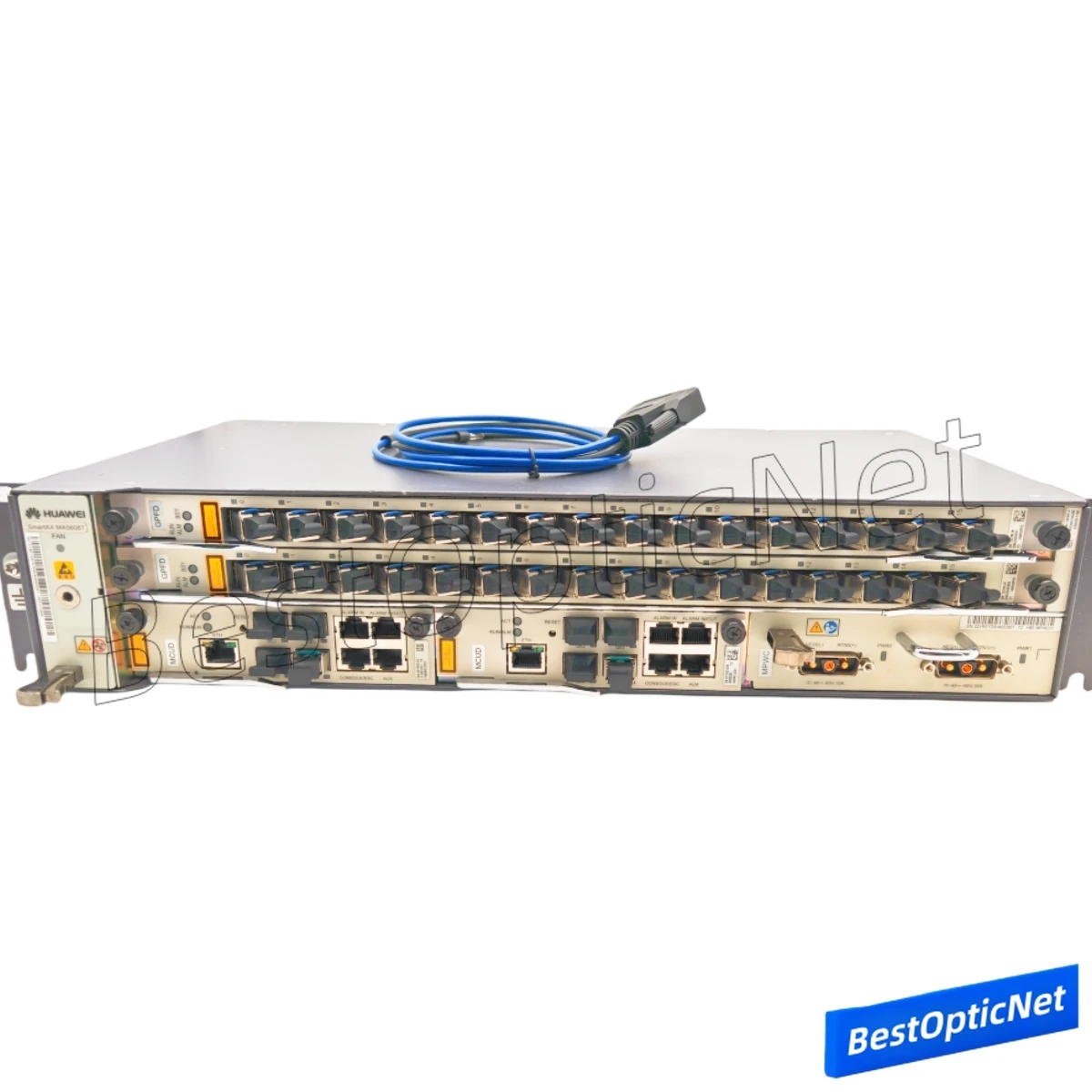 Used HUAWEI GPON OLT MA5608T 1*MCUD1 2*10GE Uplink Port 1*MPWC 48V DC Power Card 1 or 2 GPFD GPON Card With C+ or C++ SFP