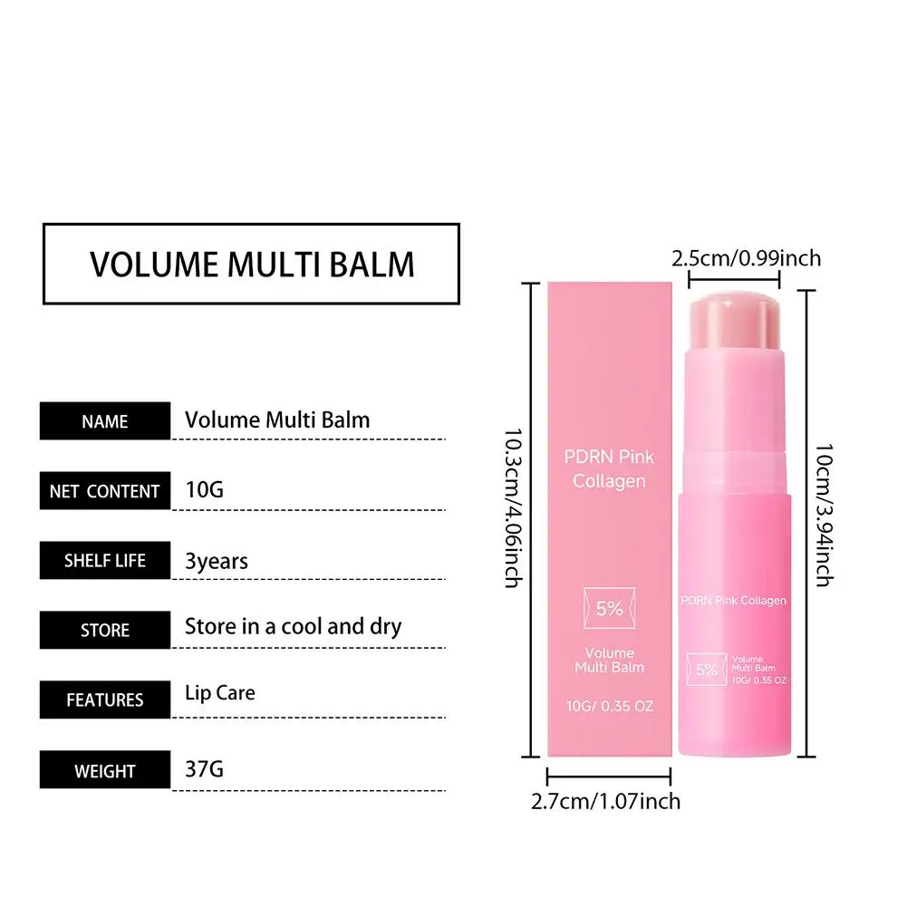 Multi Balm Stick Collagen Infused Wrinkle Bounce Lifting Cream Deep Hydrating Anti-Aging Moisturizing Facial Skin Care Makeup view 5
