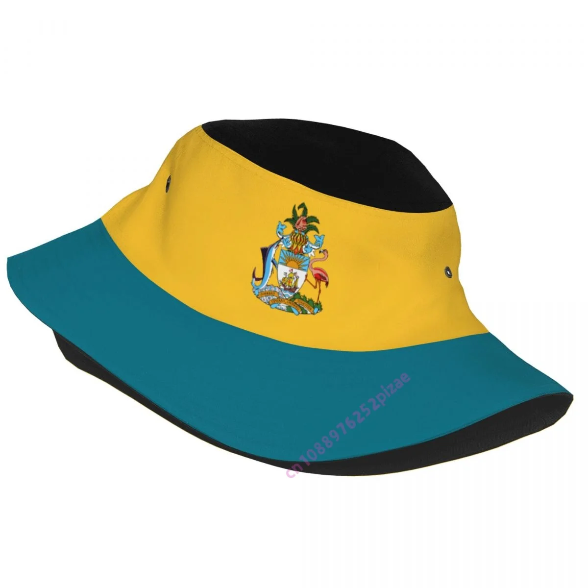 

Bahamas 3D Flag Men Women Bucket Hat Outdoor Sun Protection Cap Breathable Mesh For Fisherman Camping Hiking